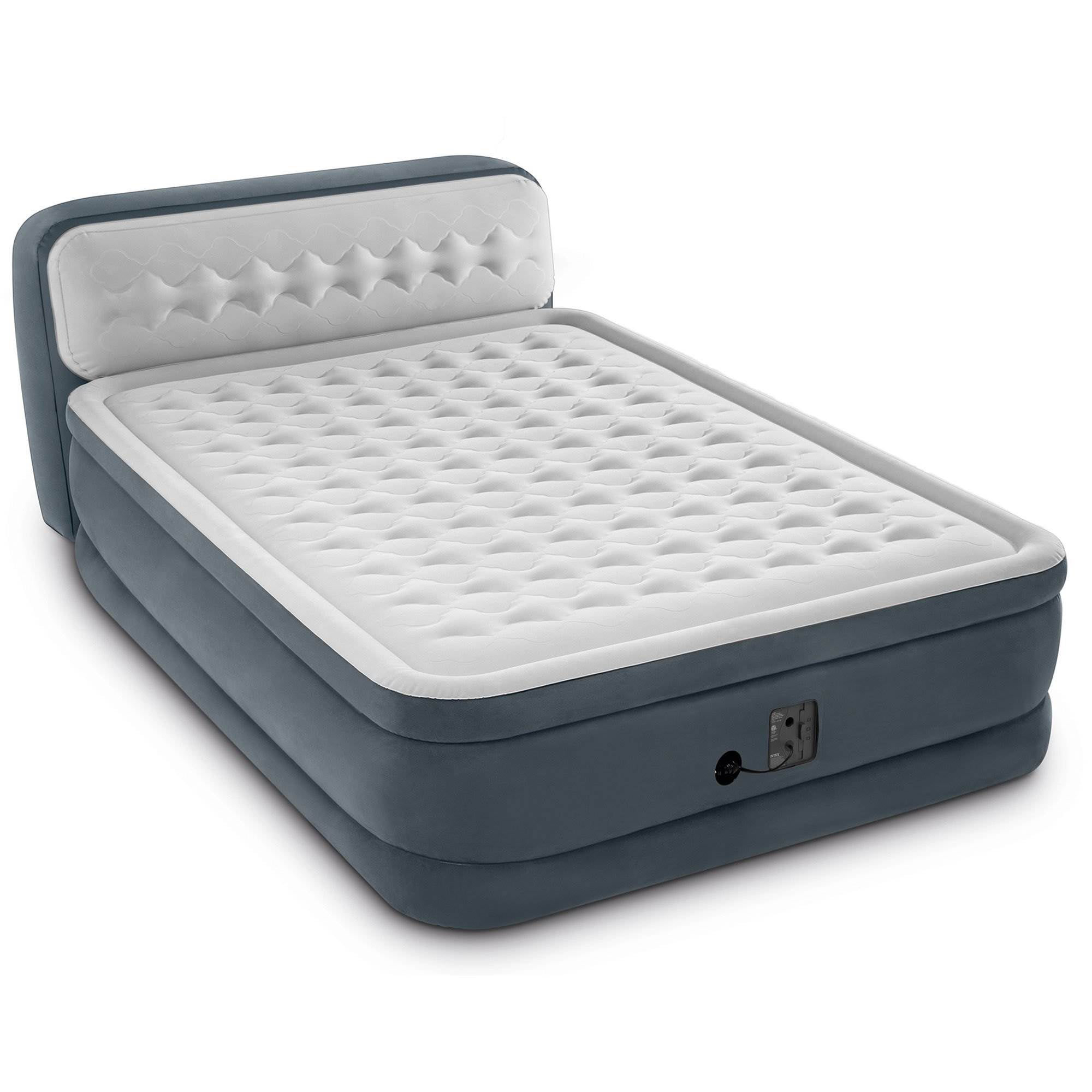 Intex Ultra Plush Inflatable Bed Air Mattress w/ Build-in ...