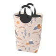 thumbnail image 1 of DouZhe 50L Rectangular Laundry Basket, Cute Mountains Humps Spruce Prints Waterproof Foldable Laundry Hamper with Aluminum Handles, 1 of 6