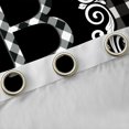 thumbnail image 4 of Feelyou Fashion Monogrammed B Curtains Pack of 2 (42x84 Each) for Teen, Bohemian Western Flower Curtains Blackout, Square Abstract Bedroom Curtains, Living Room Curtains Decor, 4 of 6