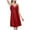 Watermelon Red, variant on FRSASU Plus size Pajamas Women's Beautiful Back Summer Thin Color Satin Pajamas V-Neck Lace Lace Women's Slip Nightdress Khaki 6(M)