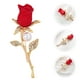 thumbnail image 5 of KAKOWELY Broche de rosa, broche de diamantes de imitación, broche de ramo, broche de boda, accesorio de broche, 5 of 5