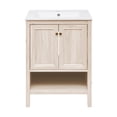 thumbnail image 6 of Château 24" Freestanding Bathroom Vanity in White Oak with Sink Top, 6 of 9