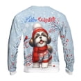 thumbnail image 2 of Hello Winter Shih Tzu Smiling in Red Scarf Hat Welcome Christmas All Over Print 3D Sweatshirt Unisex Merch Lion Dog Lover Gifts - 00017, 2 of 6