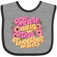 thumbnail image 3 of Inktastic Inspirational Quote We are all in This Together Boys or Girls Baby Bib, 3 of 4