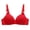 Red RDM, variant on YLOMAY Tshirt Bras for Women Underwear Woman Adjustable Straps Lace No Underwire Bras Solid Color Thin Brassiere Loose Everyday Wear Beige 40/90C