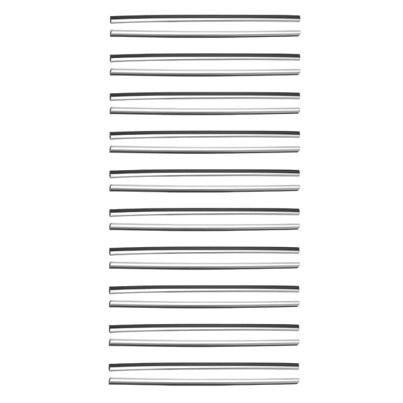 Unique Bargains 20 Pcs 7.6' Car Air Conditioner Vent Trim Decoration Strip Accessories Universal for Car Silver Tone