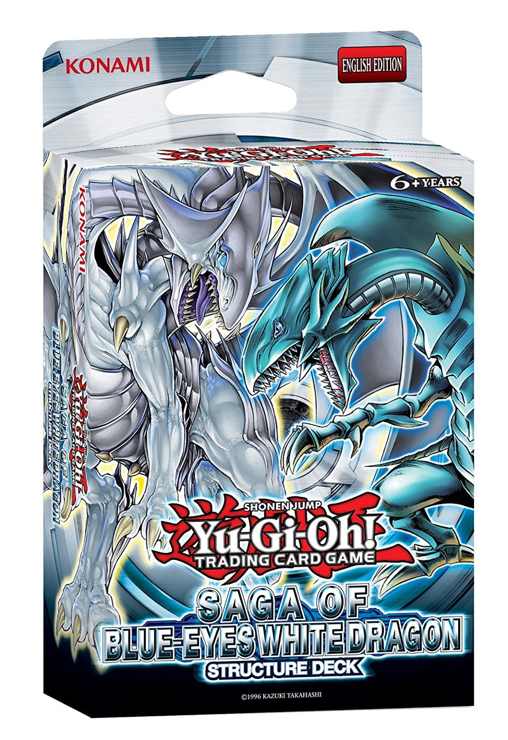 YuGiOh TCG Playmat Blue-eyes White Dragon & Seto Kaiba CCG Card Game Mat Pad