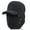 Black, variant on Winter 3 in 1 Thermal Fur Lined Trapper Hat with Ear Flap Full Face Warmer Cover Windproof Insulated Baseball Cap Cycling Motorcycle Snow Ski Hat Headwear (Black)