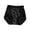 Black, variant on Women Panties Elongated Crotch Plus Size High Waist Breathable Brief Underwear for Women Beige L