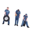thumbnail image 4 of Conjunto de 3 figuritas en miniatura a escala 1:64 que representan a mecánicos de automóviles. Artículos de colección, figuritas en miniatura, 4 of 9