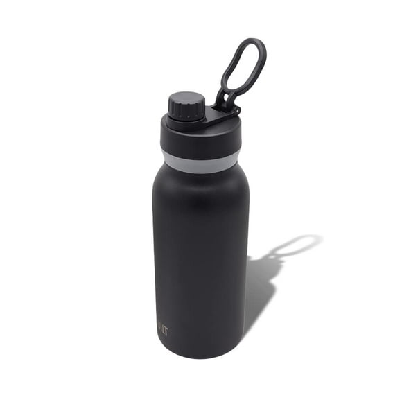 Built Bouteille en Acier Inoxydable à Double Paroi Isolée sous Vide avec Couvercle Chug Noir 32 Onces