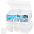 thumbnail image 1 of Inner Photo Storage Box ” x ” Photo Case Clear Craft Keeper Plastic Organizer Boxes for Seed Cards Stickers Crayon Beads Jewelry, 1 of 9