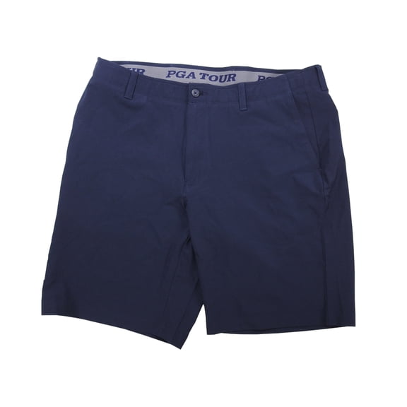 PGA Tour Mens Size 36 Performance Active Waistband Stretch Golf Shorts, Black Iris (Navy)