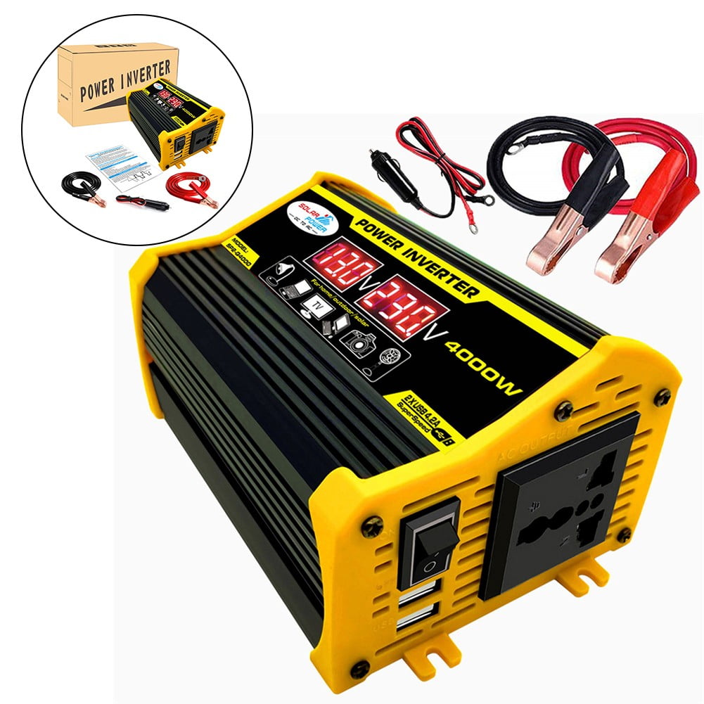 Splihome Solar Panel Kit, 4000W Solar inverter System Kit, 18W 12V Waterproof Folding Solar Panel, 110V 30A Solar Charge Controller