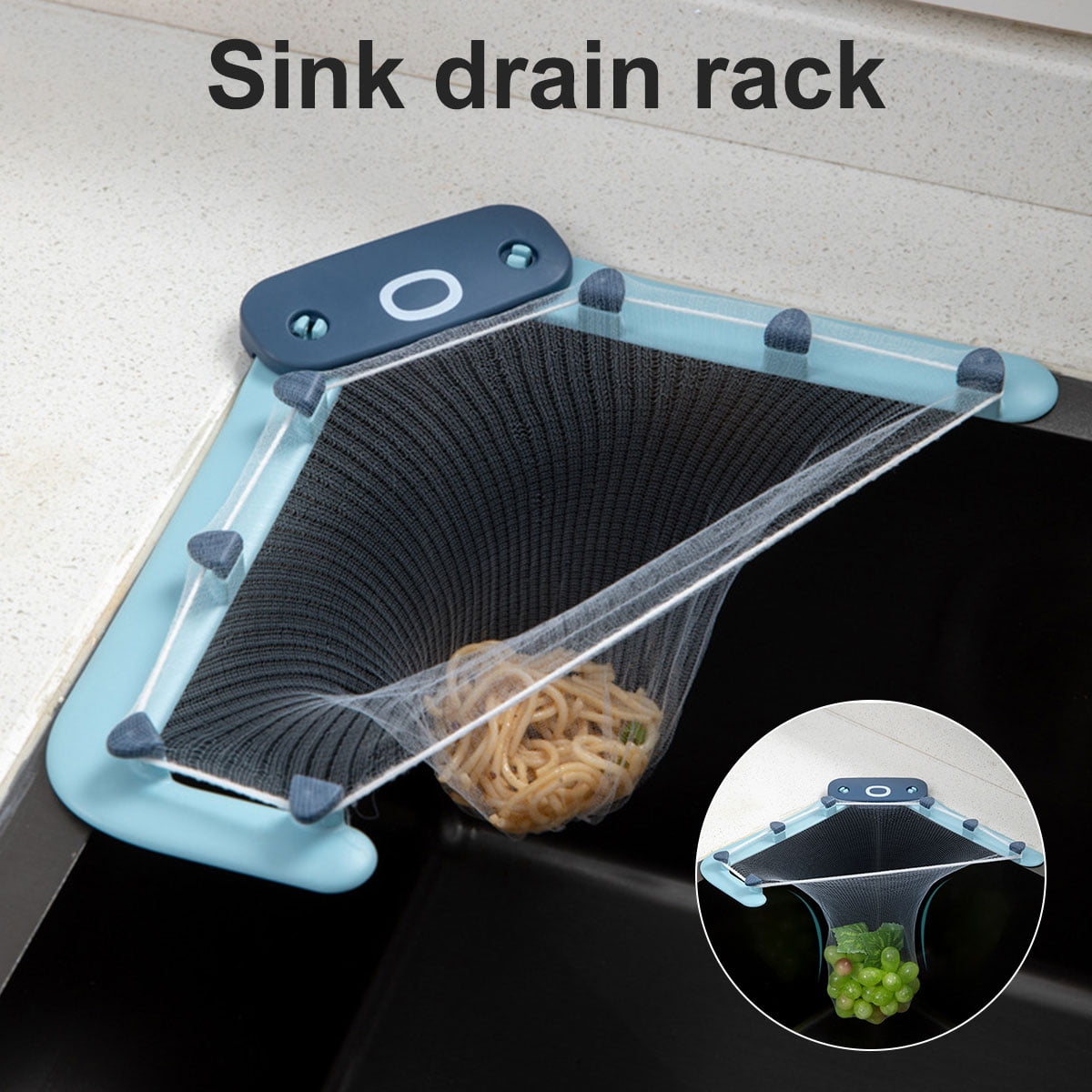 1 Pc Sink Waste Storage Holder Drain Shelf Food Residue Strainer Filter Rack 