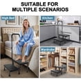 thumbnail image 5 of 2 Step Stool with Handle for Elderly - Bed Steps for High Beds with Adjustable Handrail &Non-Slip Platform, Holds up to 450 lbs, 5 of 8