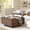 Walnut, variant on Danniu Lift Top Coffee Table, Wood Square Coffee Table with Storage, Farmhouse Coffee Tables with Hidden Storage Compartment, Center Table with Lifting Tabletop for Living Room, Home Office, Walnut