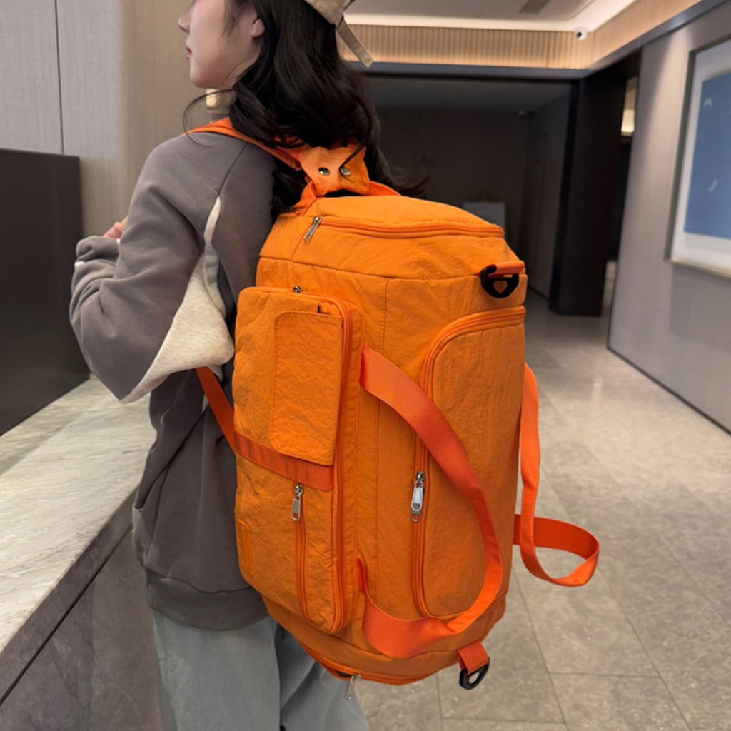 Huhudde Fitness Bag Travel Bag Luggage Bag Large Capacity Training Bag Weekenders Bag Foldable Sport Bag with Shoe Compartment