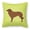 Green, variant on Carolines Treasures BB3631PW1818 Portuguese Sheepdog Dog Checkerboard Pink Fabric Decorative Pillow