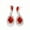 Red, variant on Bestselling Classic Teardrop Earrings Women's Light Luxury Rhinestone Studs Fashion Stage Banquet Jewelry Earrings