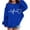 Blue, variant on Girls Heart Sweatshirts Fall Winter Cute Trendy Oversized Sweatshirt Long Sleeve Crewneck School Pullover Tops