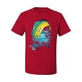 thumbnail image 2 of Mahi-Mahi Fish Catching Small Fish Animal Lover Men's Graphic T-Shirt, Red, Small, 2 of 3