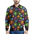 thumbnail image 4 of Chaquetas con estampado 3D de estrellas de dibujos animados para hombre y mujer, sudadera con cremallera a la moda, ropa de calle, abrigo holgado, chaqueta bomber de manga larga con cremallera, 4 of 5