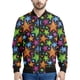 thumbnail image 4 of Chaquetas con estampado 3D de estrellas de dibujos animados para hombre y mujer, sudadera con cremallera a la moda, ropa de calle, abrigo holgado, chaqueta bomber de manga larga con cremallera, 4 of 5