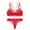 Big Red, variant on Women's Unlined Underwire Bra See Through Lace Thongs