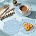 thumbnail image 3 of Woven Round Placemats with Thermal Insulation – Durable, Heat-Resistant Table Mats for Kitchen and Dining Room Settings, 3 of 5