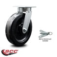 thumbnail image 2 of 8 Inch KP Phenolic Swivel Caster with Ball Bearing and Swivel Lock SCC, 2 of 2