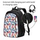 thumbnail image 2 of Fotbe Red Lobster Mochila con Estampado y Puerto USB para Hombre y Mujer, Mochila Antirrobo, Mochila de Viaje, Mochila Escolar, Mochila Universitaria, 2 of 7