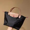 thumbnail image 2 of Bolsa de almacenamiento de pañales para bebé, bolso de mano clásico para mujer, bolsos de hombro bordados, bolso de mano plegable de nailon a la moda para ir de compras, 2 of 5