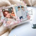 thumbnail image 4 of Lindo Conejito 3 Pulgadas 5 Marco De Fotos Doble Pantalla De Tarjeta Acrílica Titular De La Idol Photocard Escritorio Decoración Dibujos Animados Funda Protectora De Tarjetas De Almacenamiento, 4 of 4