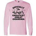 thumbnail image 3 of Inktastic Officially the World's Greatest Great Grandma Long Sleeve T-Shirt, 3 of 5