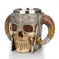 thumbnail image 3 of Stainless Steel Skull Mug Drinking Cup Resin Beer Coffee Mug Tea Cup, 3 of 5