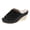 Black, variant on Women's Denim Slippers Wedges Platform Peep Toe Sandals Fashion Slip on Heels Breathable Arch Support Versatile Summer Vacation Shoes Black Size 8.5