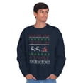 thumbnail image 5 of Ugly Christmas Tinsel in a Tangle Sweatshirt for Men or Women Brisco Brands S, 5 of 6
