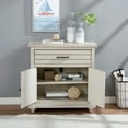 thumbnail image 2 of Cruize 1-Drawer and 2-Shelf Wood Cabinet, Antique White, 2 of 9