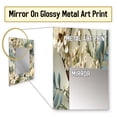 thumbnail image 3 of Designart "Luminous Lace Floral Design III" Floral Wall Mirror, Printed White Wall Mirror, Traditional Bathroom Wall Mirror, Decorative Floral Mirror - 24x32 Inch, 3 of 5