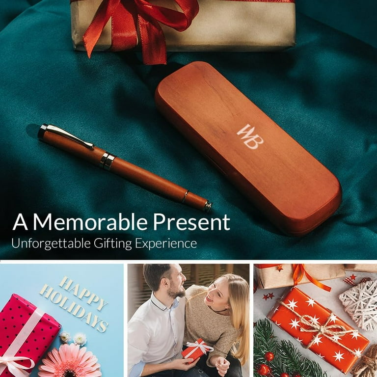 Penna Rollerball Di Lusso Wordsworth & Black - Finitura Lacca Nera, Ricaricabile, Con Inchiostro Di Ricambio - Foto 4