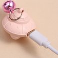 thumbnail image 4 of Automatic Cat Toys Bell Flying Saucer Collar Soft Wool Cloth USB Rechargeable Since High Laser Teaser Stick Pet Supplies (Pink), 4 of 7