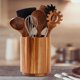thumbnail image 3 of GOOHOCHY Estante para utensilios de cocina, soporte redondo para cubiertos con base giratoria de madera para utensilios de cocina, organizador de cocina, elegante estante para utensilios., 3 of 8