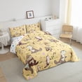 thumbnail image 3 of Homewish Cute Otter Full Size Comforter Sets 3-Piece for Children Teenagers,Stars Print Bedding Comforter Set,Cartoon Animal Koi Fish Lightweight Bedding Sets,Super Cozy Room Decor,Reversible, 3 of 8
