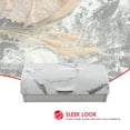 thumbnail image 4 of Home Basics Marble Like Roll Top Lid Steel Bread Box, White, 4 of 5