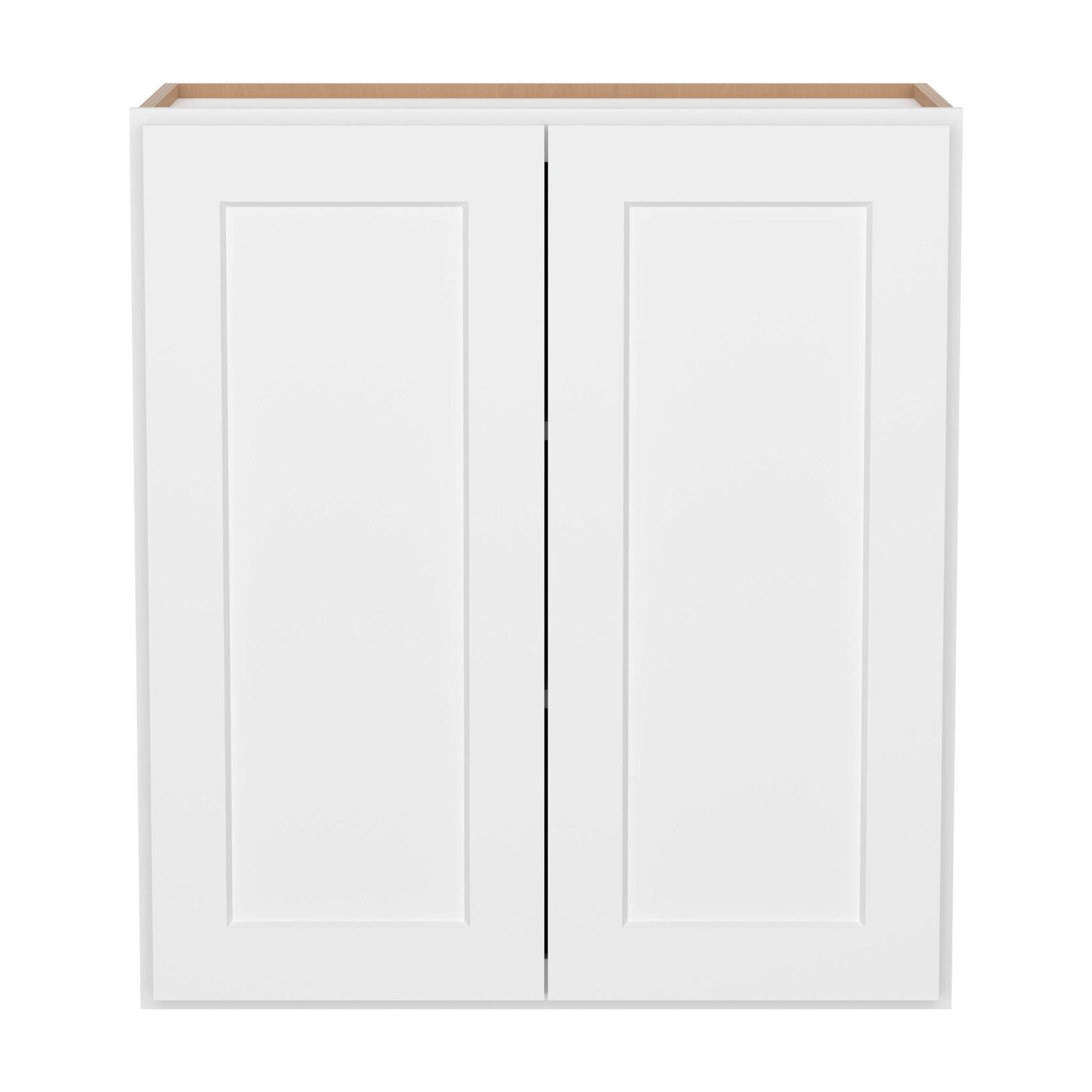 Furinno Shaker Wall Kitchen Cabinet 2-Doors 2-Shelves, Ready to Assemble, 12 D x 27 W x 30 H, White