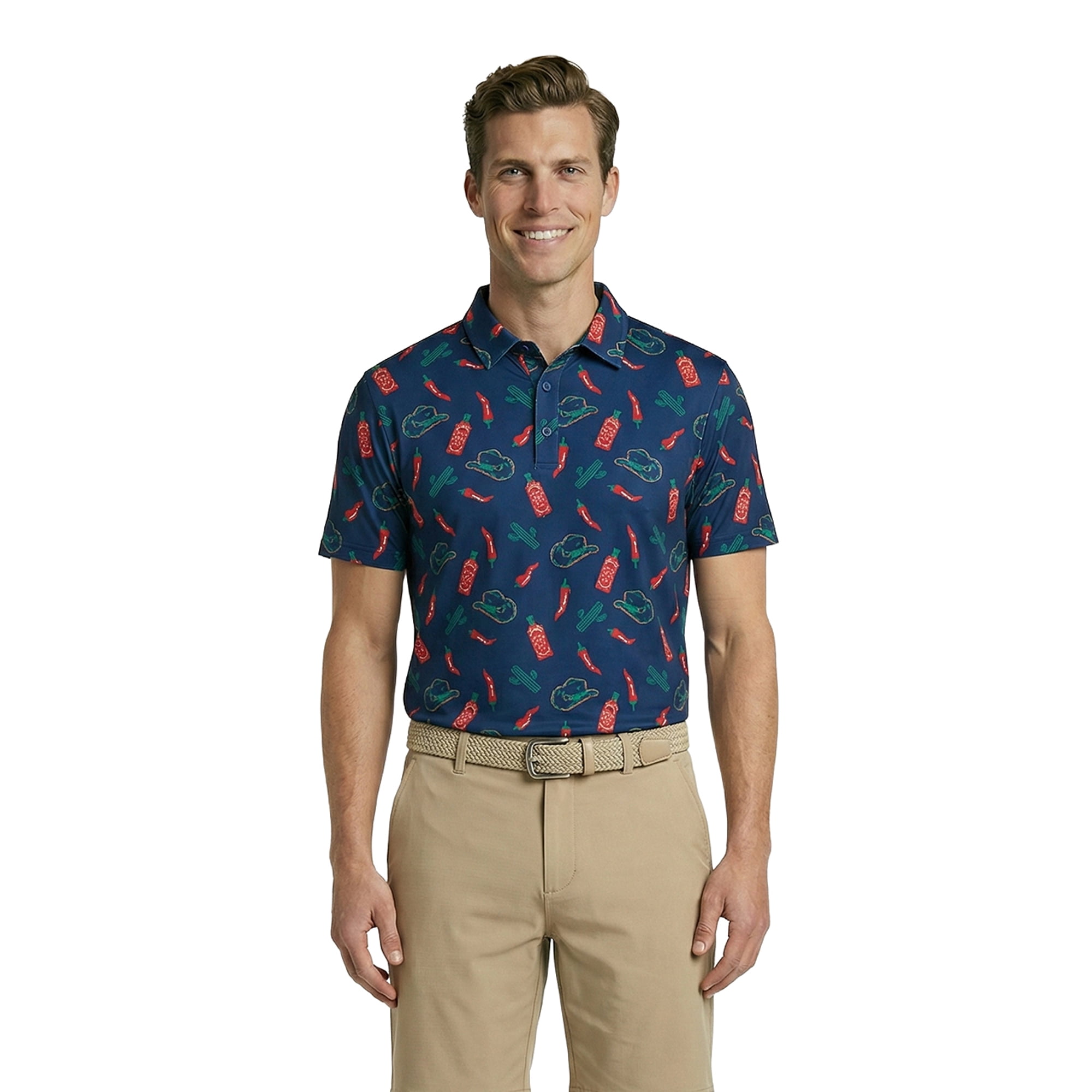 Birdie Bound Men' s & Big and Tall Golf Polo Shirts, Sizes XS-4XLT