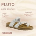 thumbnail image 5 of Cushionaire Pluto Cork Footbed Summer Sandals for Women 2025 Comfortable Slides with Adjustable Buckles, Toe Loop & Stitched Design – Stylish Slip On Women Footwear, 5 of 18