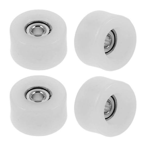 4 Pcs Parts Wheels Finger Skateboard Wheels 0.70X0.70X0.50CM White