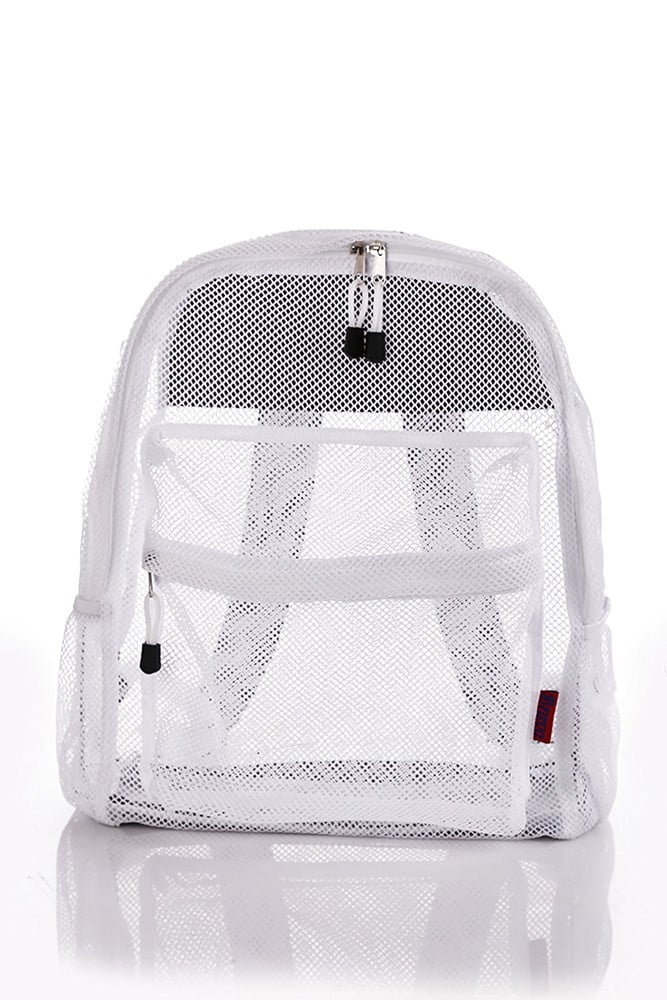 Clear Mesh Backpack For Kids Men Women Transparent/See Through
